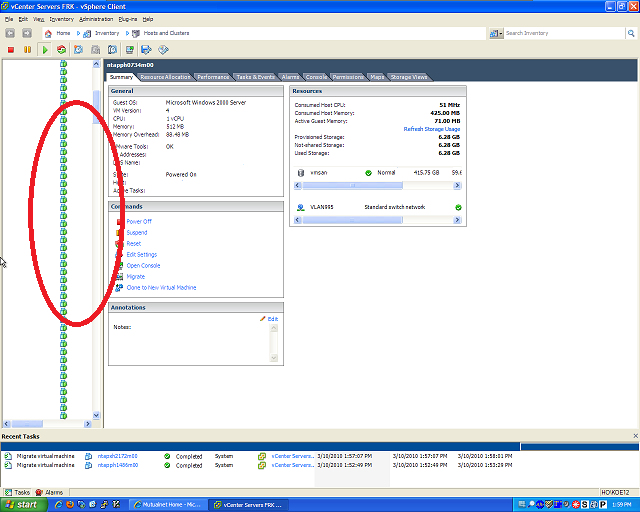 vSphere Painting Issues